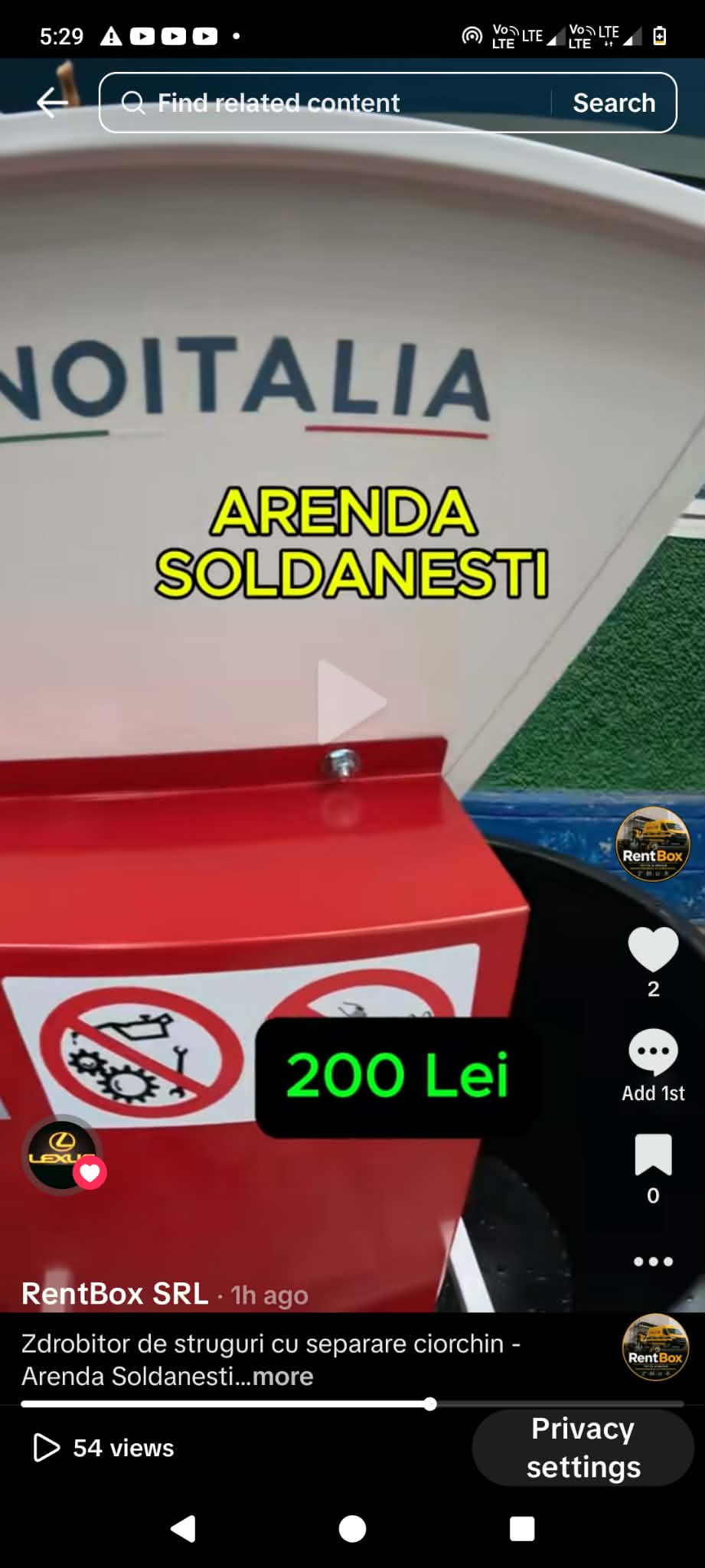 Zdrobitor de struguri italian cu separator de ciorchini